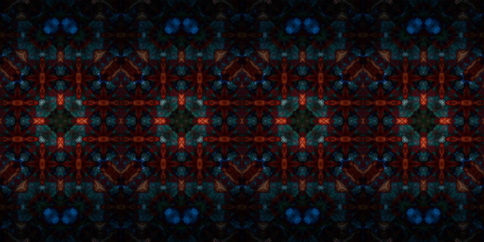 haft geometryczny na ciemnym tle